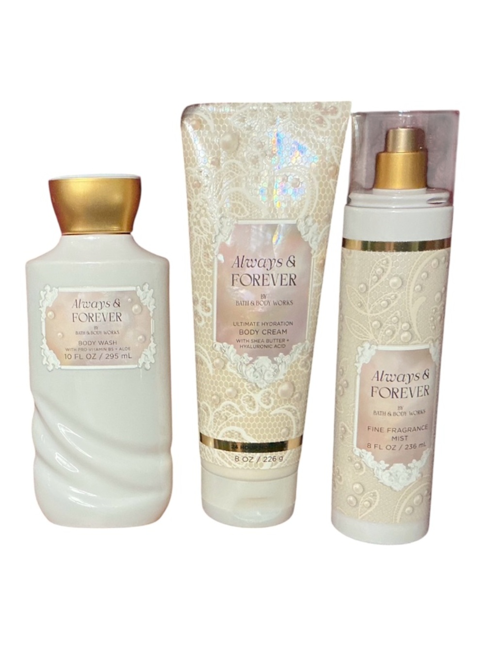 ALWAYS AND FOREVER Bath and Body Works 3 Pc Set